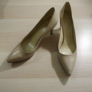 Nine West Patent Nude Heels 9M